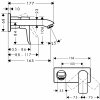 31085000 Hansgrohe Metris Jednouchwytowa bateria umywalkowa z wylewką 16,5 cm ścienna podtynkowa